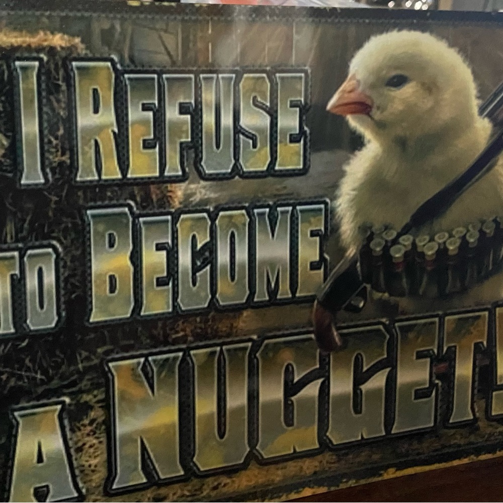 Chicken nugget sign